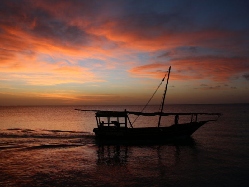 Sonnenuntergang Sansibar, Tansania